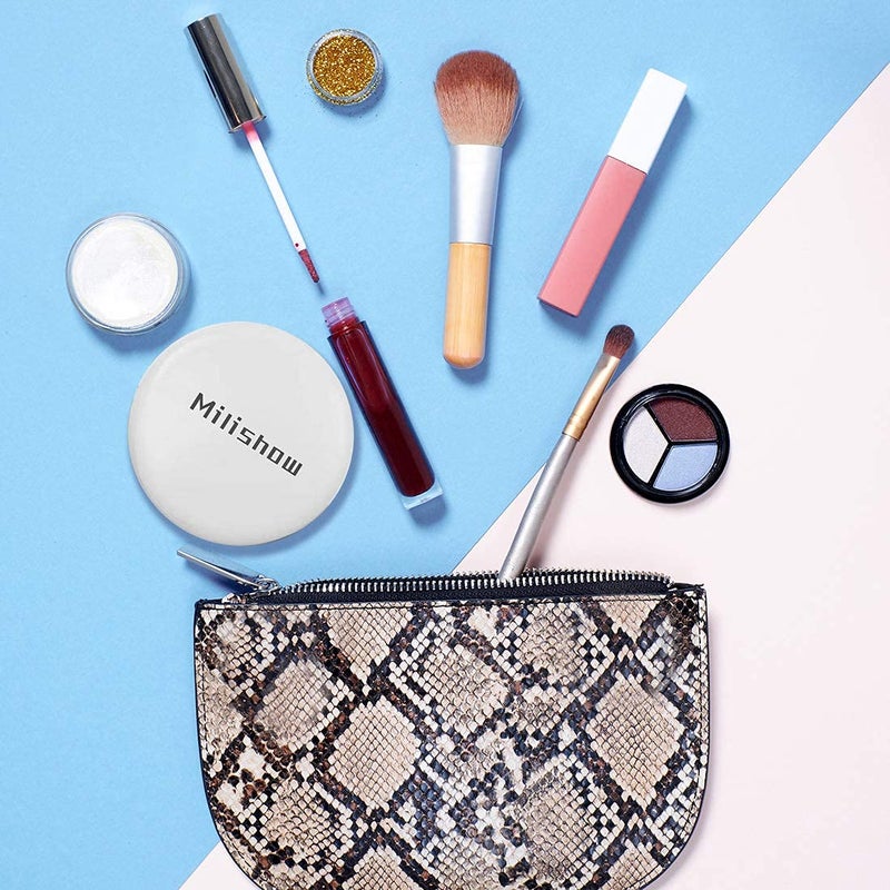 Milishow Compact Mirror with LED Light 1x/10x Magnifying Rechargeable Mirror 3.5in  Dimmable Travel Mirror for Purse Pocket Handheld 2-Sided Makeup Mirror - Image 5